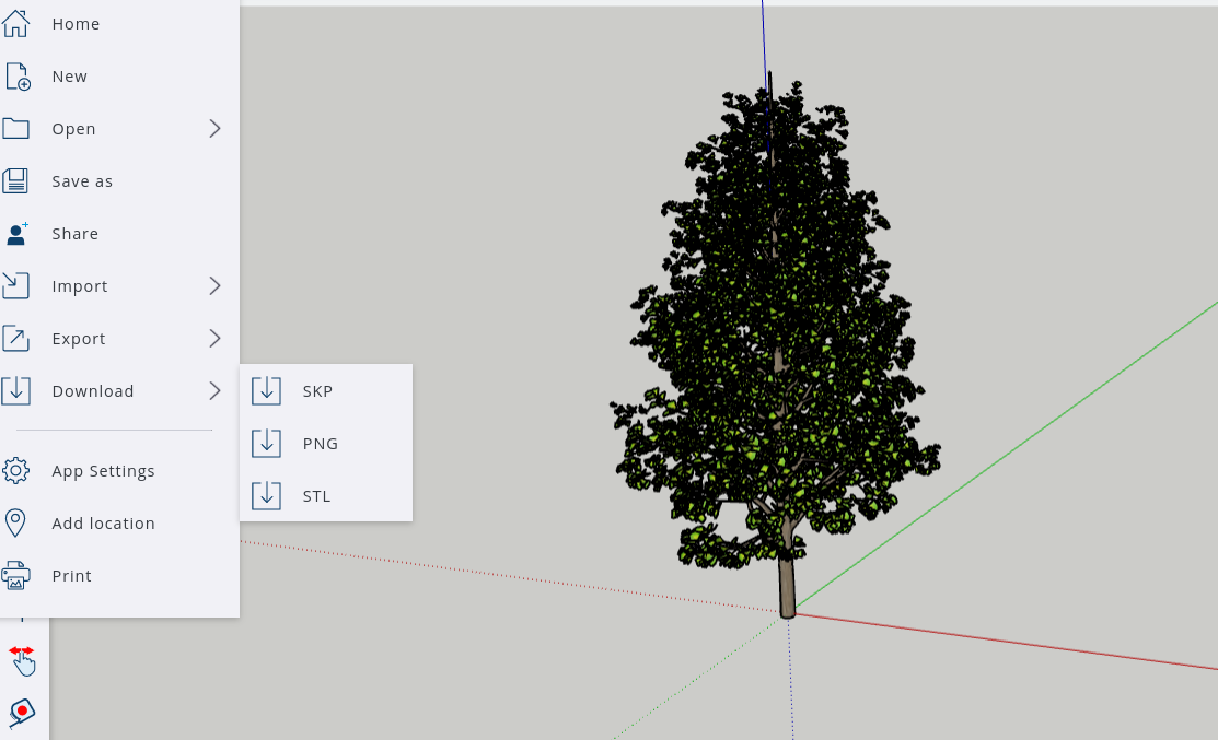 ginkgo sketchup